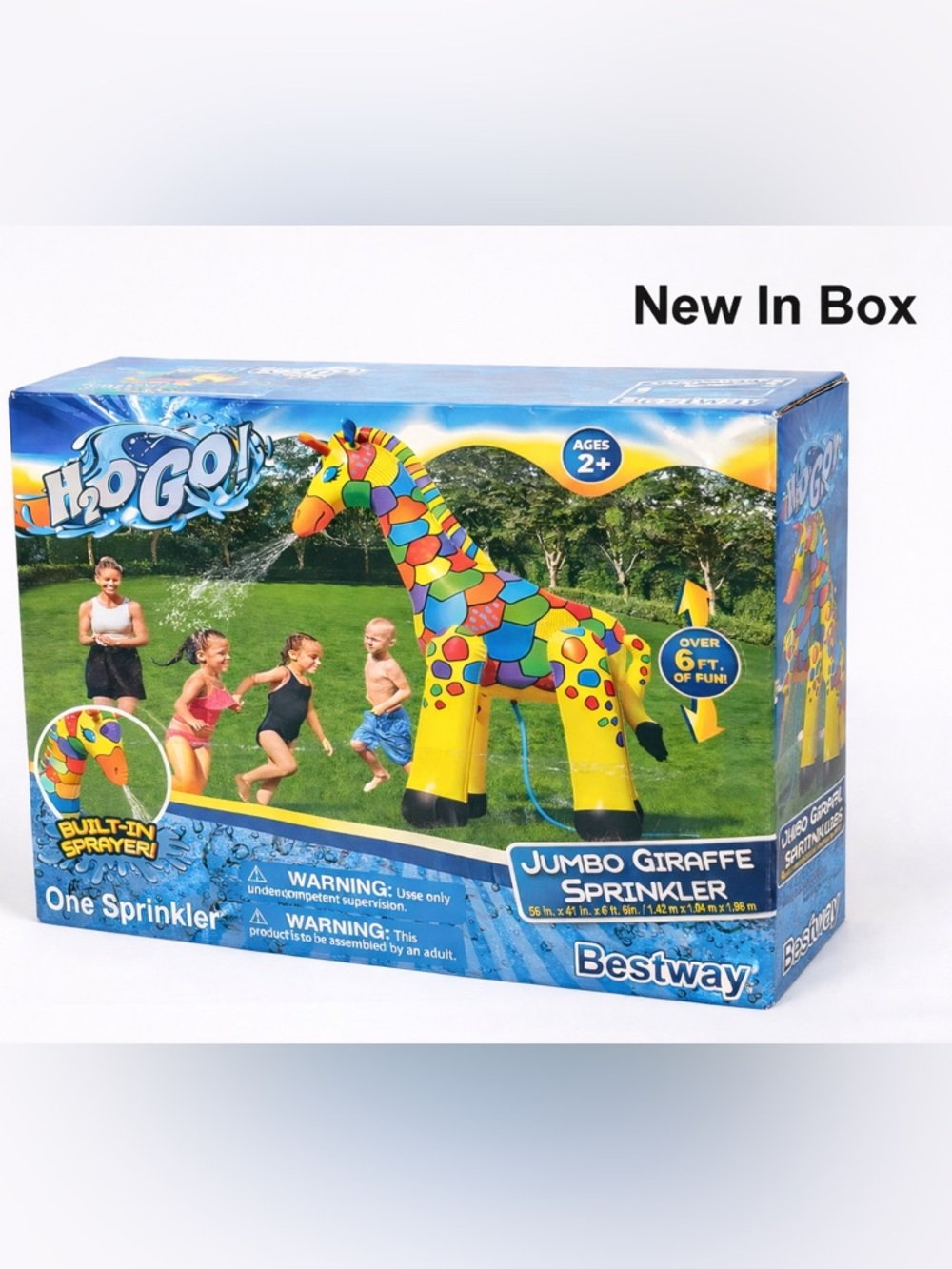 NIB | Bestway Jumbo Giraffe Sprinkler – New in Box |  6 Ft Tall Outdoor Water